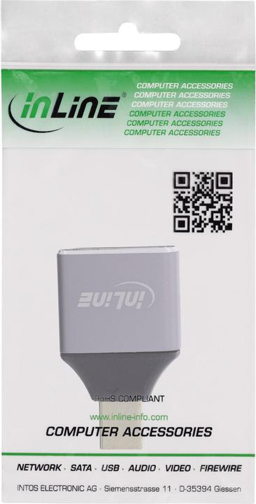 Immagine prodotto InLine DisplayPort 1.4 Adapter (Mini DP, 21 cm)