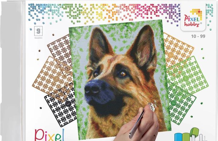 Actual product image Pixelhobby Pixel Classic 9 Base Plate Kit - German Shepherd