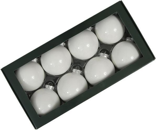 Othmar Kugel Glas weiss 80mm (8) (8x)