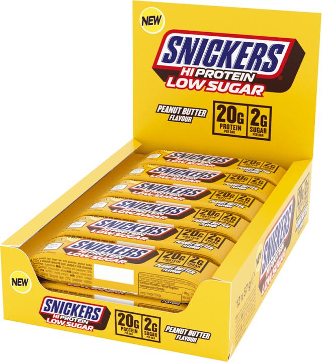 Produktbild Hubba Bubba Snickers Peanut Butter Low Sugar High Protein Bar (Peanut Butter, 684 g)
