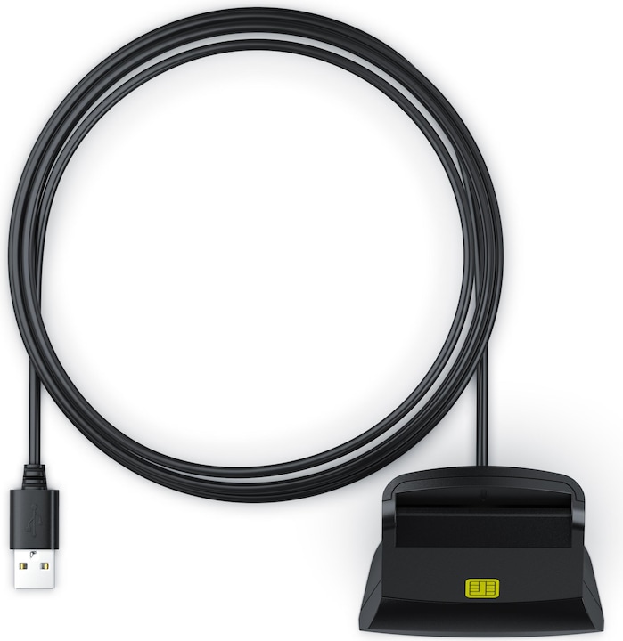 Actual product image CSL USB memory card reader, chip card reader, smart card reader, card reader, SIM cards, SD, micro SD (USB)