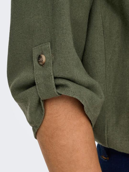 Produktbild JdY Normal geschnitten V-Ausschnitt Umgeschlagene Ärmelbündchen Top Top (XS)