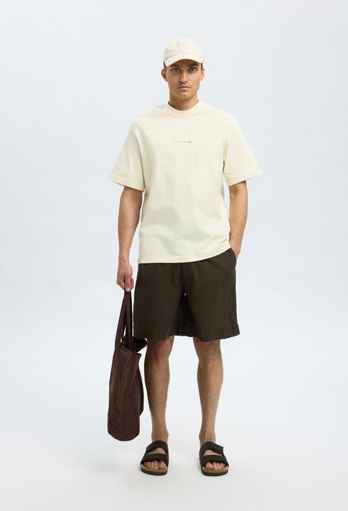 Actual product image Selected Loose Fit Shorts aus Leinengemisch (M)
