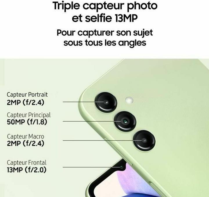 Produktbild Samsung Galaxy A14 5G (64 GB, Black, 6.60", Dual SIM, 5G)