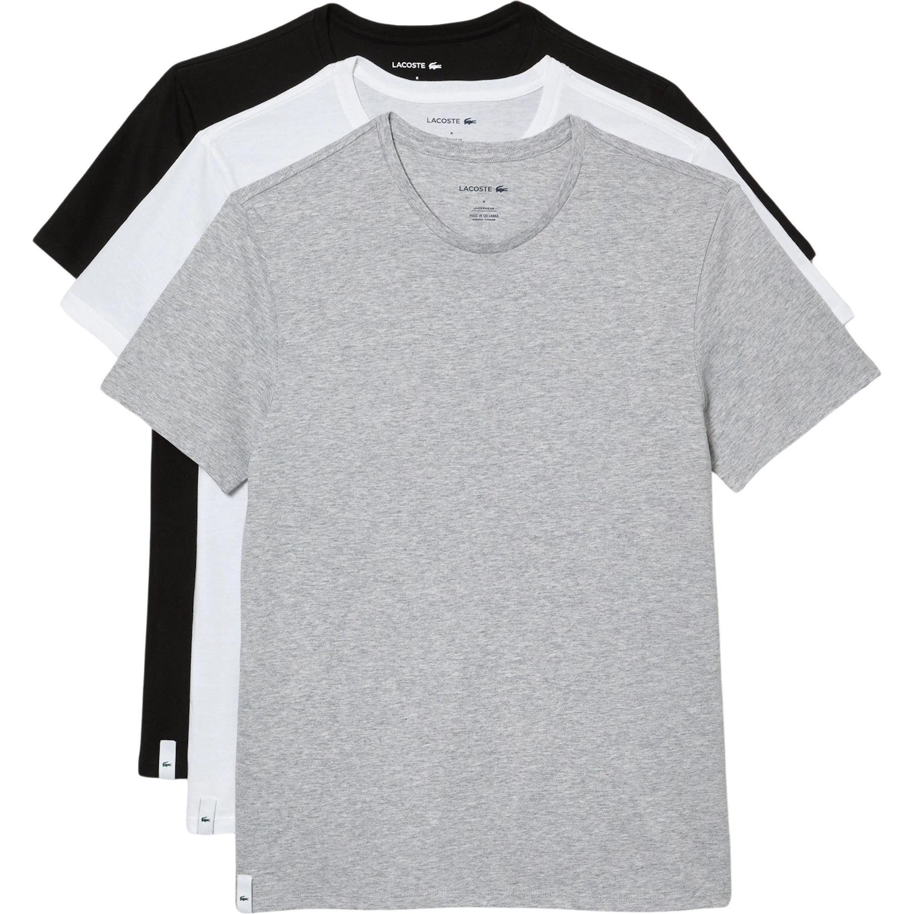 Thumbnail - Lacoste, Herren, Shirt, Triopack, Weiss, Schwarz, (L)