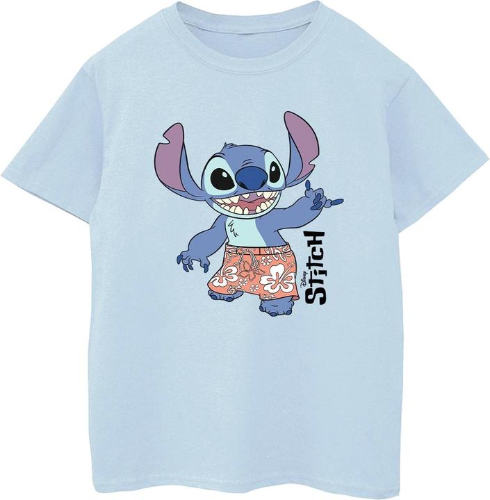 Actual product image Disney Boys Lilo & Stitch Bermuda Shorts T-Shirt (104)