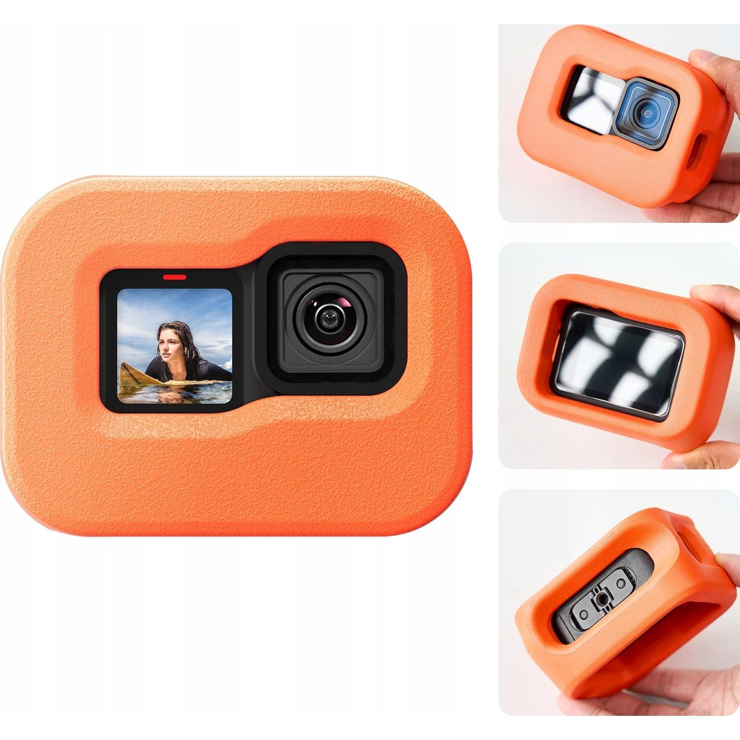 Telesin Floating frame for GoPro Hero 13/12/11/10/9, Accessori action cam, Arancia