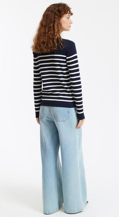 Produktbild La Redoute Collections Matrosenpullover aus Bio-Baumwolle (S)