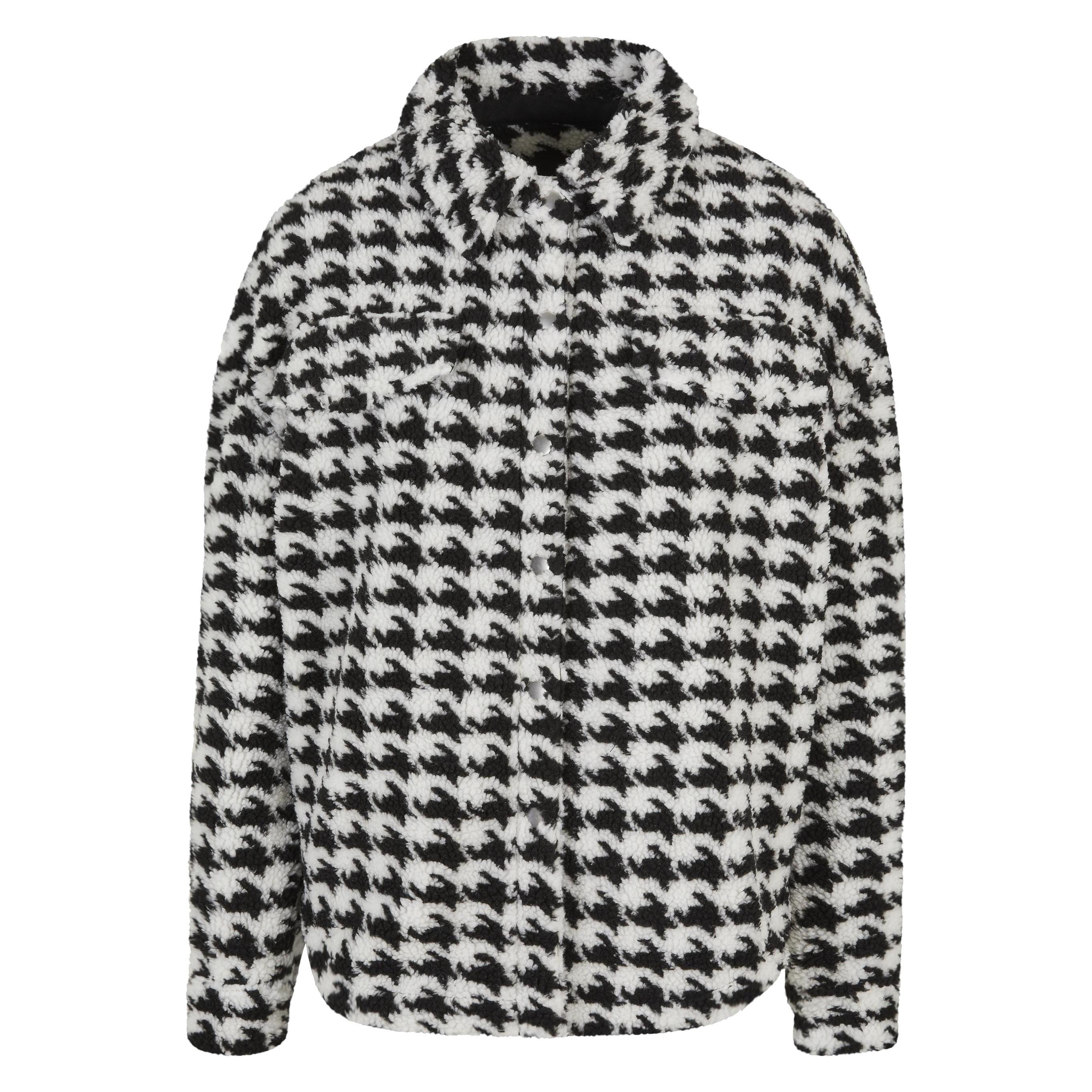 Urban Classics, Damen, Hemden, Sopracamicia Sherpa, Schwarz, Mehrfarbig, (Xl)