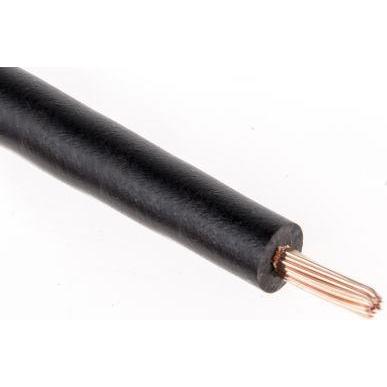 Rs Pro, Kabelleitung, BK PVC Flexi Switchgear 1.0 Black Cable (100 m)