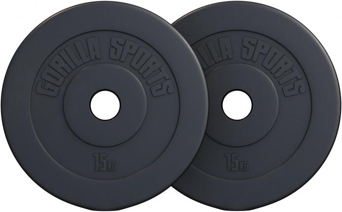 Immagine prodotto Gorilla Sports Set di piastre per pesi (2 x 15 kg)
