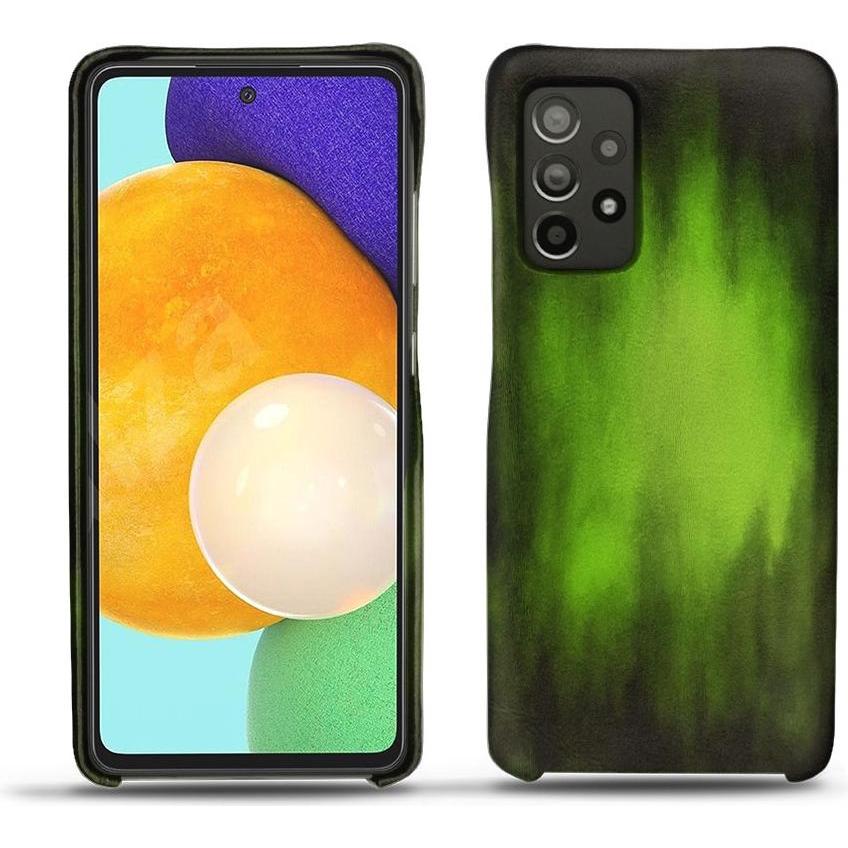 Noreve Lederschutzhülle (Samsung Galaxy A52), Smartphone Hülle, Grün