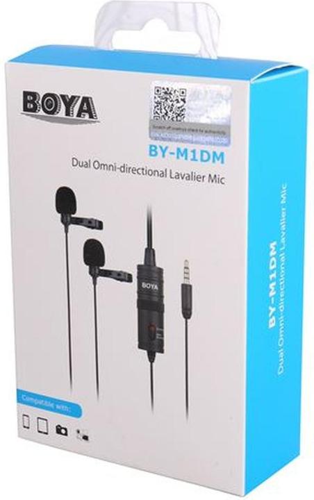 Actual product image Boya BY-M1DM Dual Lavalier