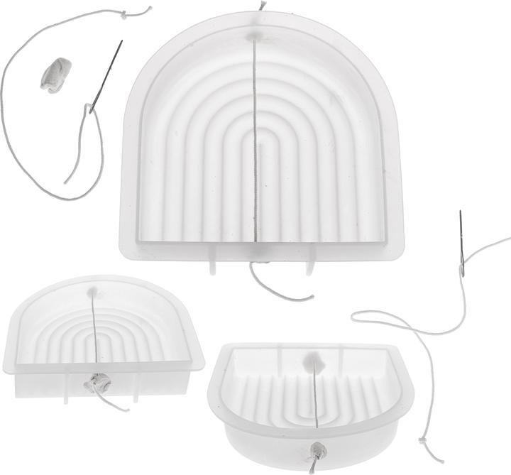Produktbild Glorex Kerzengiessform Bogen gross 15 x 15 x 3 cm