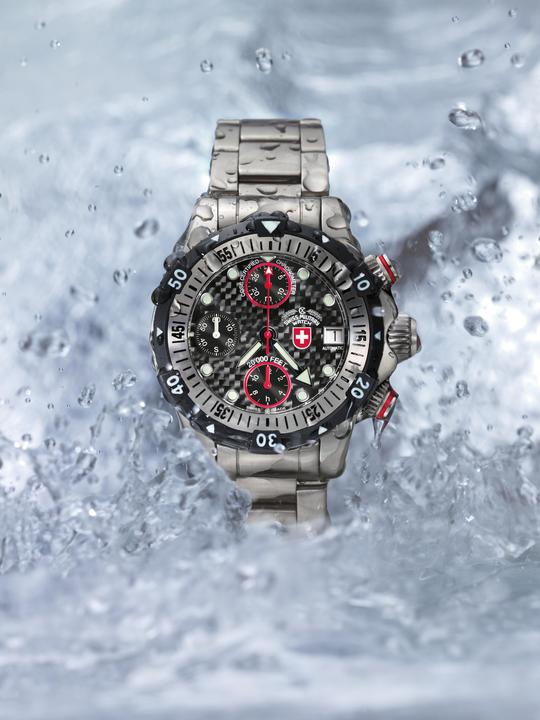 Immagine prodotto Swiss Military 20'000 piedi (Cronografo, Orologio da polso analogico, Fatto in Svizzera, 46 mm)