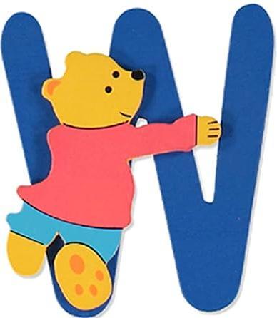 Actual product image Bieco Letter bear W 8cm wood