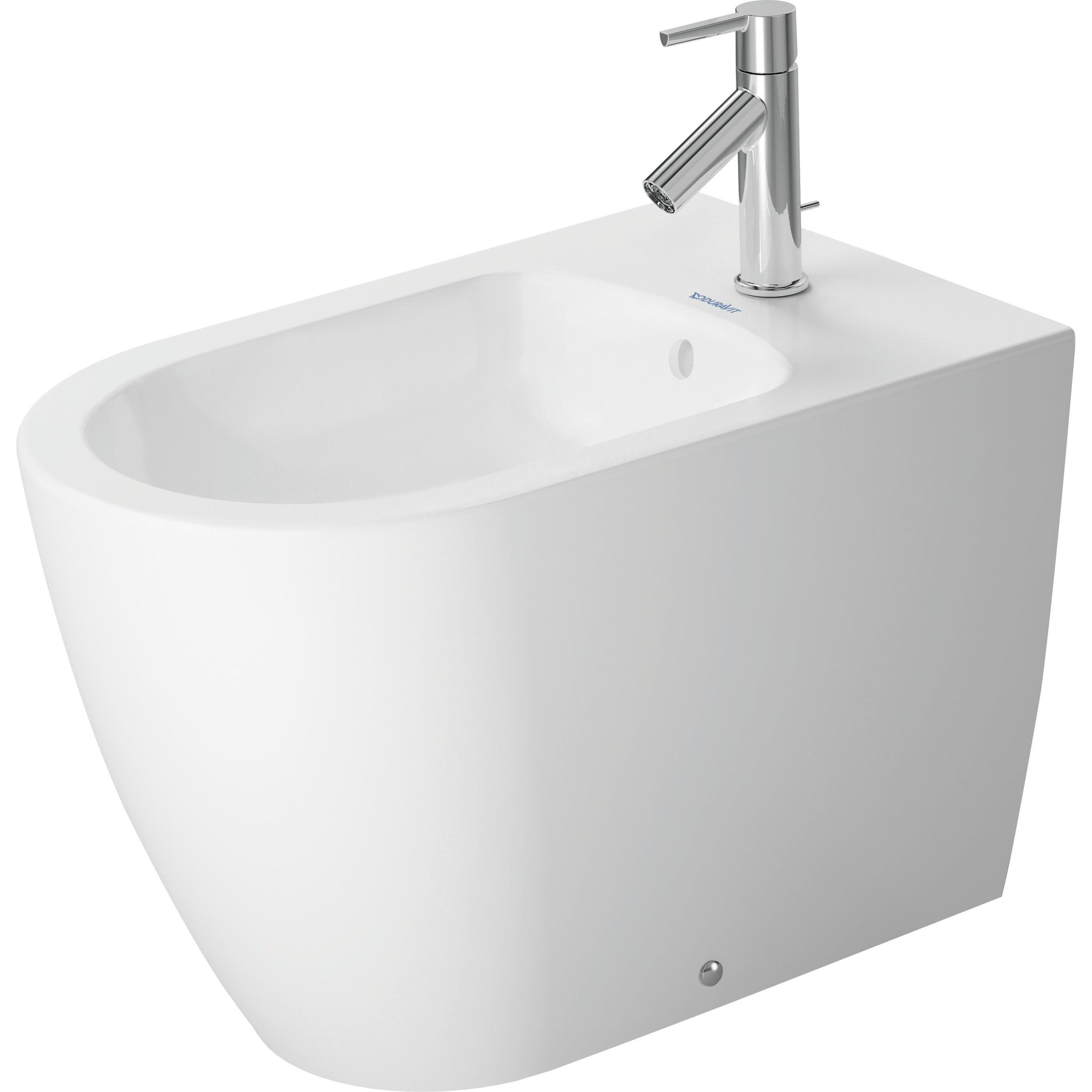 Duravit, Toilette + Bidet, Sbid ME by Starck BACK-TO-WALL m ÜL m HLB 370x600mm 1 HL we seidenmatt