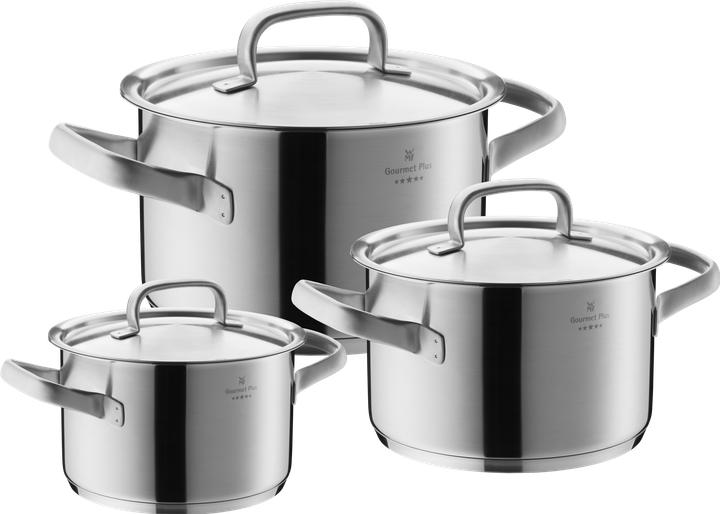 Immagine prodotto WMF Gormet Plus Topf-Set, 3-teilig (Set di pentole e padelle da cucina, Acciaio inossidabile, 24 x 23.70 cm)