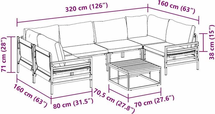 Produktbild vidaXL Hudson