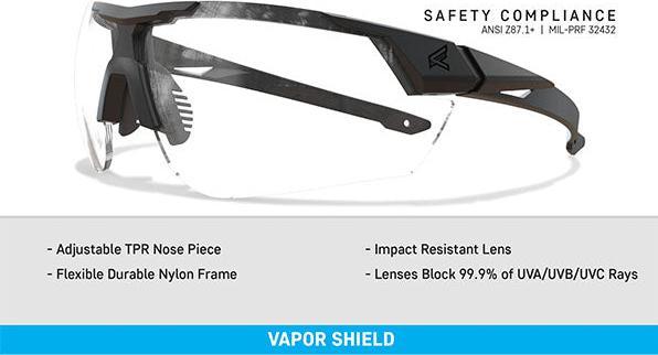 Immagine prodotto Edge Eyewear Schiessbrille PHANTOM RESQUE, Clear Vapor Shield Lens