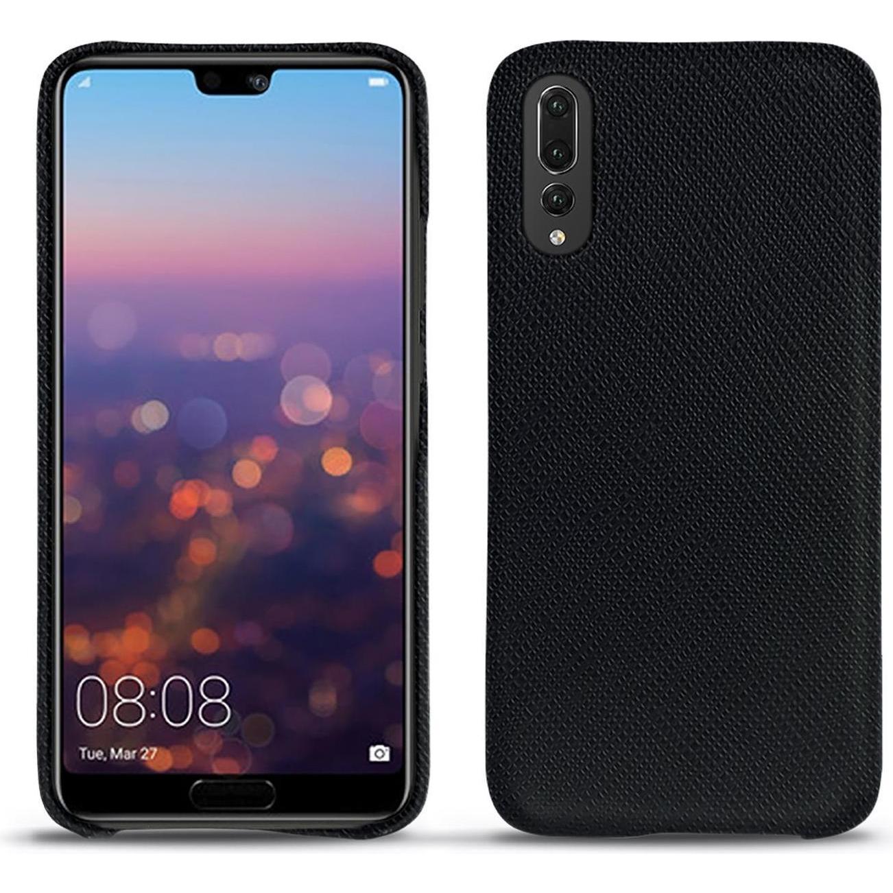 Noreve Lederschutzhülle (Huawei P20 Pro), Smartphone Hülle, Schwarz