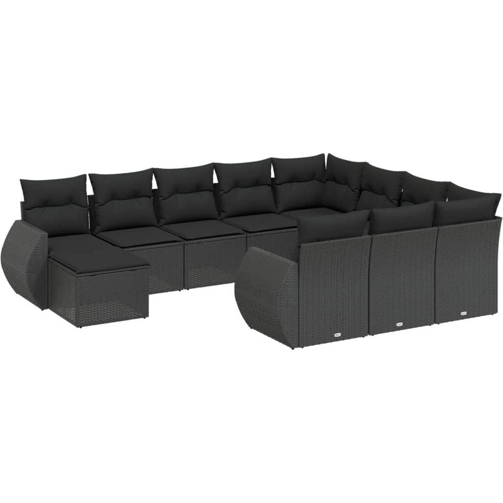 VidaXL, Gartenlounge, 10-tlg. Garten-Lounge-Set mit Kissen