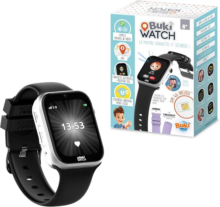 Actual product image Buki Kids Smartwatch with SIM Card Included - Calls, GPS, SOS, Video, Waterproof - Parental Control (30 mm, 4G)