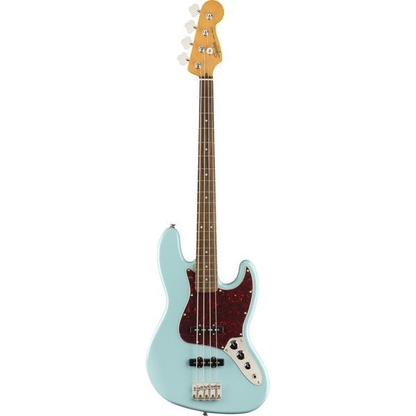 Fender Classic Vibe 60s Jazz Bass Daphne Blu (Basso elettrico, Corpo: Pioppo, Collo: Acero, Tastiera: Alloro indiano), Chitarra, Blu