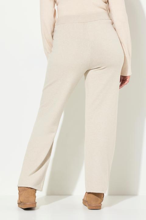 Produktbild Ulla Popken Strickhose, weites Bein, Elastikbund, formstabiler Strick (46)