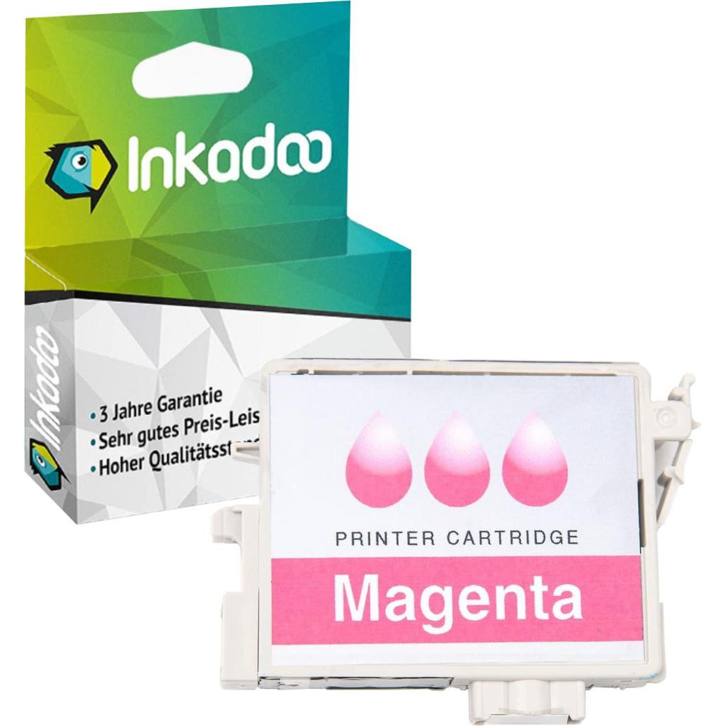 Inkadoo, Druckerpatrone, Druckerpatronen kompatibel zu Epson C13T05434010 / T0543 Tintenpatrone, magenta Magenta (M)