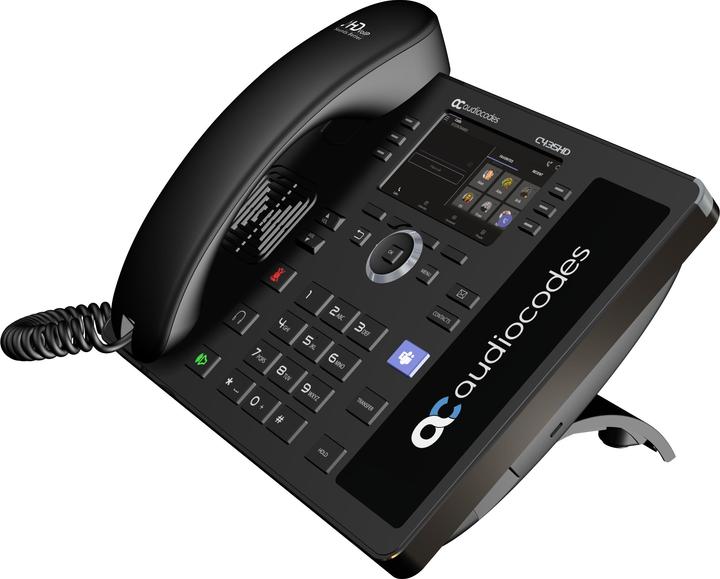 Audiocodes Teams C435HD-R IP-Phone PoE GbE with an external power supply black