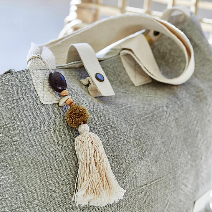 Produktbild Loberon Tasche 2er Set Cravanche grün/beige