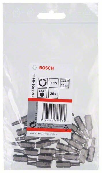 Produktbild Bosch Professional Zubehör Schrauberbit Extra-Hart T15, 25 mm, 25er-Pack