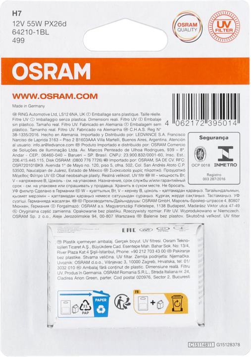 Actual product image Osram Standard (H7)