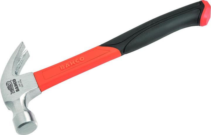 Actual product image Bahco Claw hammer rubber handle with bent nails - 16 oz (454 g)