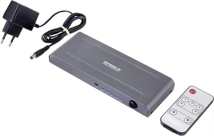 Actual product image SpeaKa Professional 5-way HDMI Switch