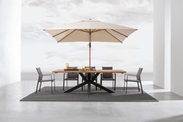 Actual product image Bizzotto Garden table Ramsey black (240 x 100 x 77 cm)