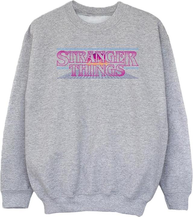 Actual product image Netflix Girls Stranger Things Retro Title Sweatshirt (140, 146)