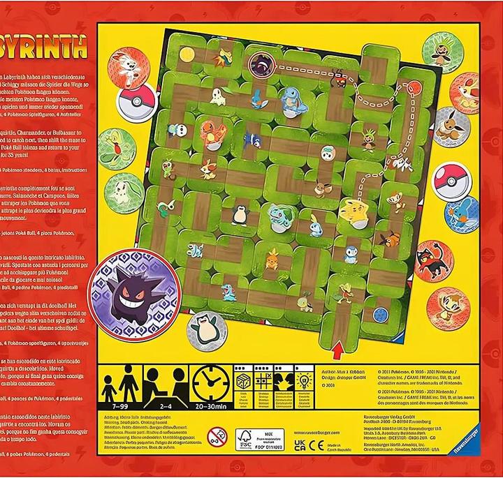 Produktbild Ravensburger Pokémon Labyrinth (Deutsch, Französisch, Italienisch, 2 - 4 Spieler)