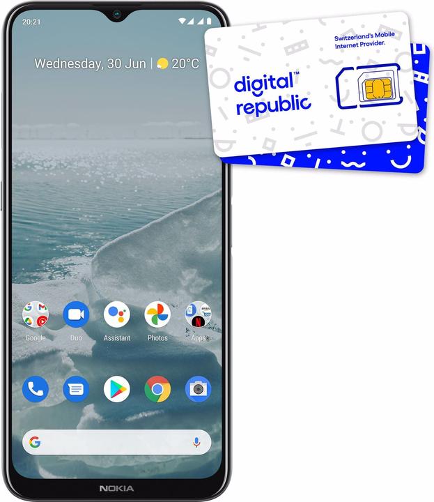 Nokia G10 32 GB Night incl. SIM card from Digital Republic (32 GB, Deep violet, 4G)