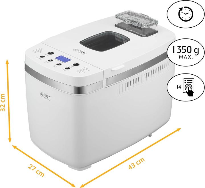Actual product image First Bread maker with timer & 14 programmes