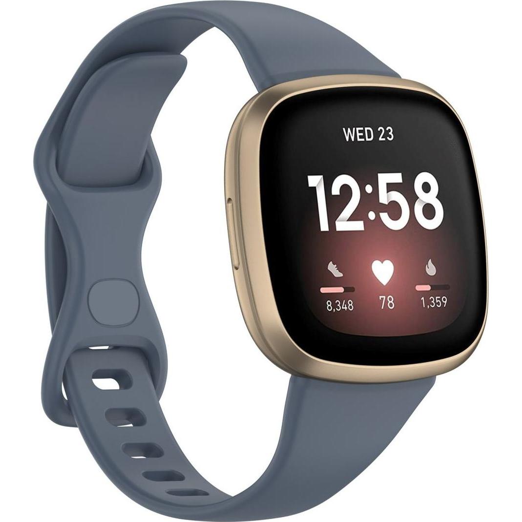 König Design Sport Ersatz Armband für Fitbit Versa 3 Silikon Band Loop Uhrenarmband Large Neu (Versa 3), Uhrenarmband, B...