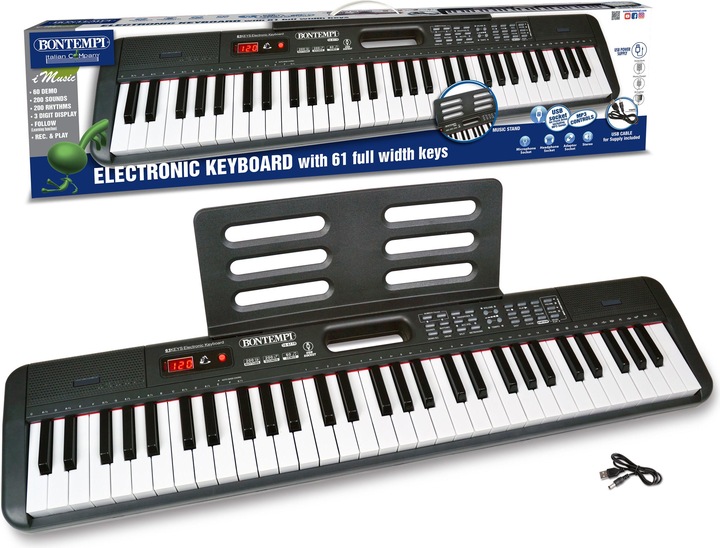 Produktbild Bontempi Keyboard w. 61 keys (166119)