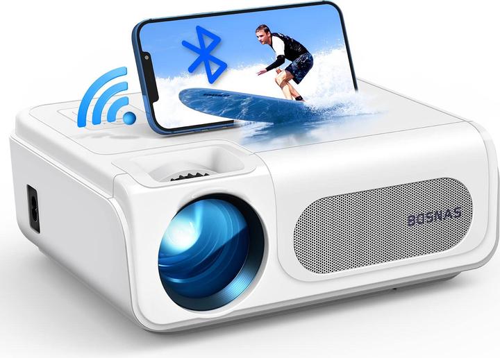 Actual product image Bosnas C50XX 1080P Projector (White)