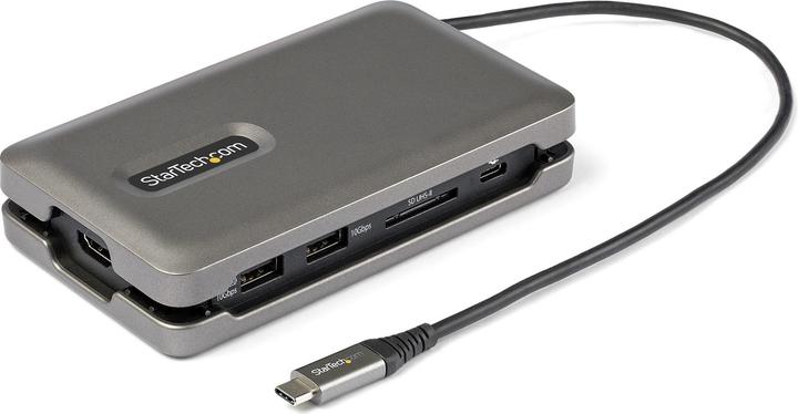 StarTech com DKT31CSDHPD3, Verkabelt, USB 3.2 Gen 2 (3.1 Gen 2) Type-C, 100 W, 2.0b, 10,100,1000 Mbi (USB-C, 3 Ports)