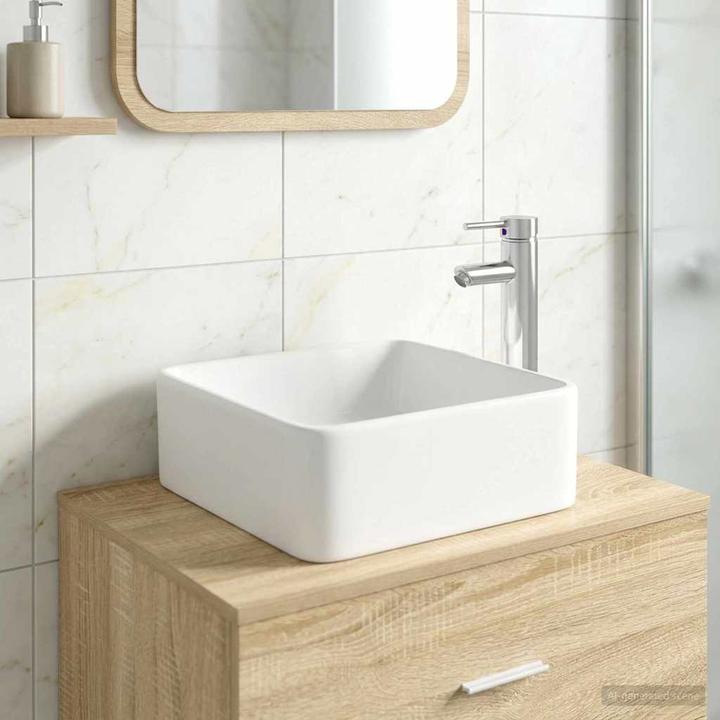 Produktbild vidaXL Badezimmerwaschbecken (365 mm, 365 mm)
