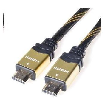 PremiumCord KPHDMET2 HDMI cable HDMI Type A (Standard) Black, Gold (2 m) (KPHDMET2)