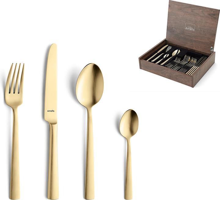 Image du produit Amefa VENTURA Besteckset 24-teilig gold (24 pièce(s), Set de couverts)