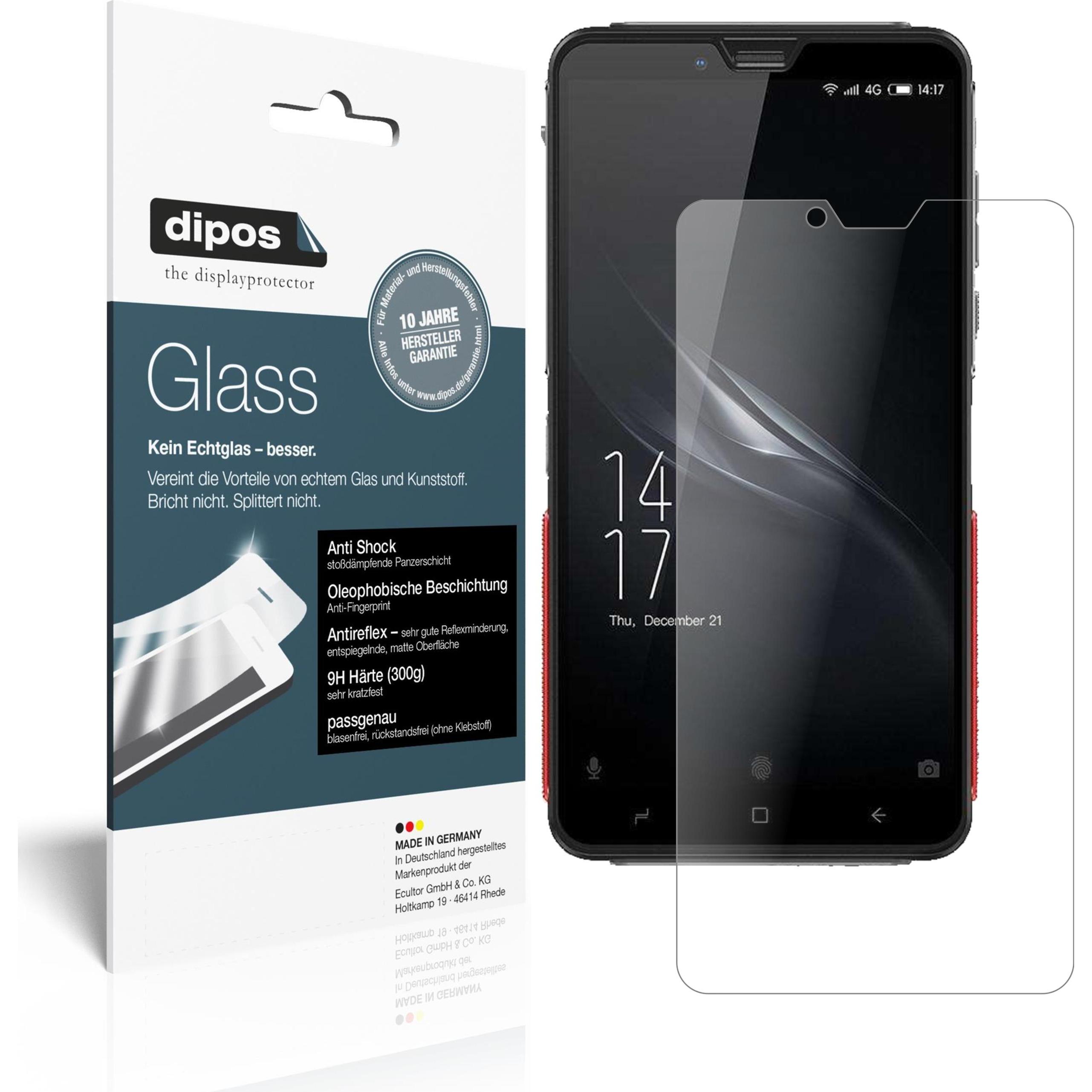 Dipos Displayschutz Anti-Shock (2 Stück, Elephone Soldier), Smartphone Schutzfolie, Transparent