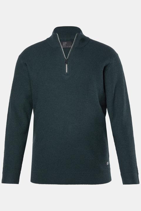 Produktbild JP1880 Strick-Troyer, Rippstrick, Zippkragen, bis 7 XL (L)